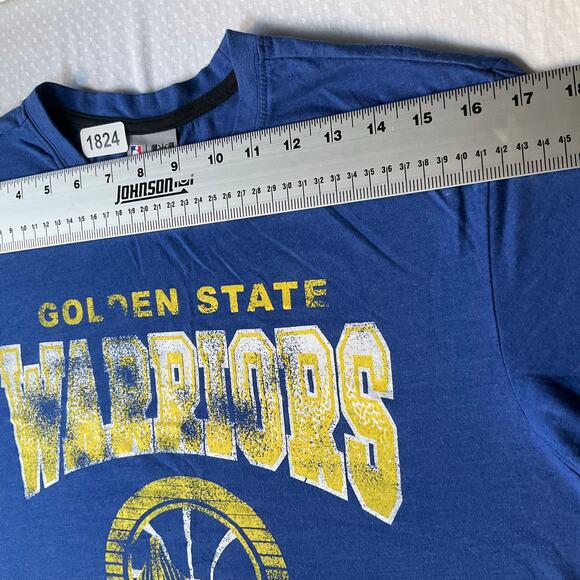 NBA Women’s Short Sleeve Screw Neck T-shirt Size L, Blue, Golden State Warriors - Picture 2 of 8